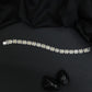 Elegant Rhodium Bracelet with Structured Cushion Link Arrangement