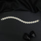 Contemporary Rhodium Bracelet with Rounded Square Link Design