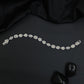 Mixed Shape Rhodium Bracelet with Decorative Link Composition