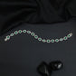 Mixed Shape Rhodium Bracelet with Decorative Link Composition