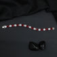 Elegant Rhodium Bracelet with Rectangular Links and Connector Accents