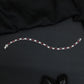 Rhodium Bracelet Featuring Framed Rectangular Links and Circular Elements