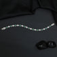 Rhodium Bracelet Featuring Alternating Navette and Leaf Elements