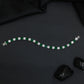 Rhodium Bracelet with Alternating Cushion Stations and Round Connectors