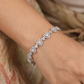 Double Heart Crystal Bracelet with Elegant Styling