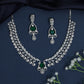 Designer rhodium necklace with sculpted pendant craftsmanship