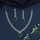 Prestige rhodium necklace with symmetrical craftsmanship