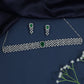 Rhodium Choker with Interwoven Link Construction and Statement Centerpiece