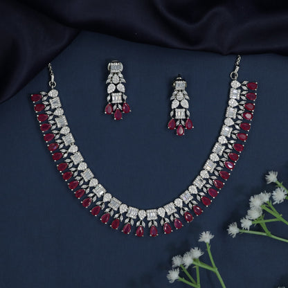 Scalloped Collar Necklace with Graduated Fringe Drop Detailing