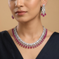 Scalloped Collar Necklace with Graduated Fringe Drop Detailing