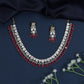 Scalloped Collar Necklace with Graduated Fringe Drop Detailing