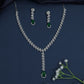 Flowing Marquise Link Necklace with Sculpted Y-Drop Styling