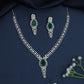 Teardrop Frame Necklace with Graduated Pendant Design