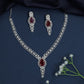 Teardrop Frame Necklace with Graduated Pendant Design