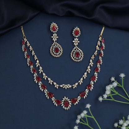 Marquise Leaf Gold Polish Necklace with Layered Collar Styling