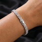 Leaf Vine Style Rhodium Bracelet