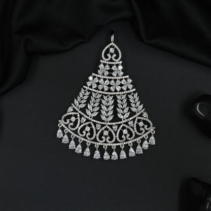 Regal Jhumar Featuring Layered Floral Arrangement and Danglers