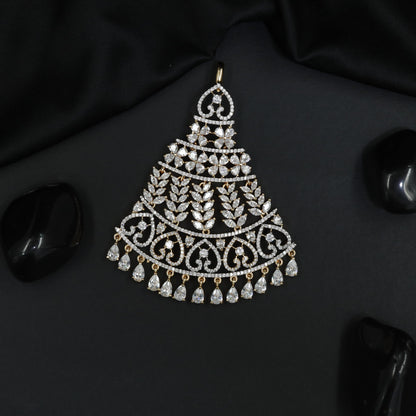 Regal Jhumar with Layered Floral Arrangement and Drops