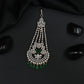 Grand Gold Polish Jhumar with Ornamental Floral Composition and Drops