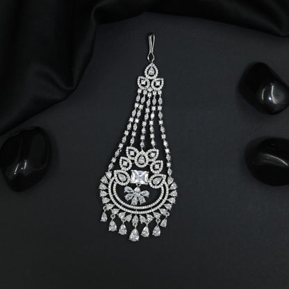 Gold Polish Jhumar with Floral Medallion and Tassels