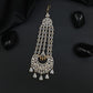 Artisan Gold Polish Jhumar with Layered Circular Motifs and Danglers