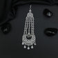 Artisan Gold Polish Jhumar with Layered Circular Motifs and Danglers