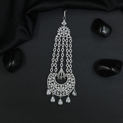Artisan Gold Polish Jhumar with Layered Circular Motifs and Danglers