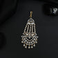 Regal Jhumar Featuring Layered Crescent Arrangement and Fringe Drops