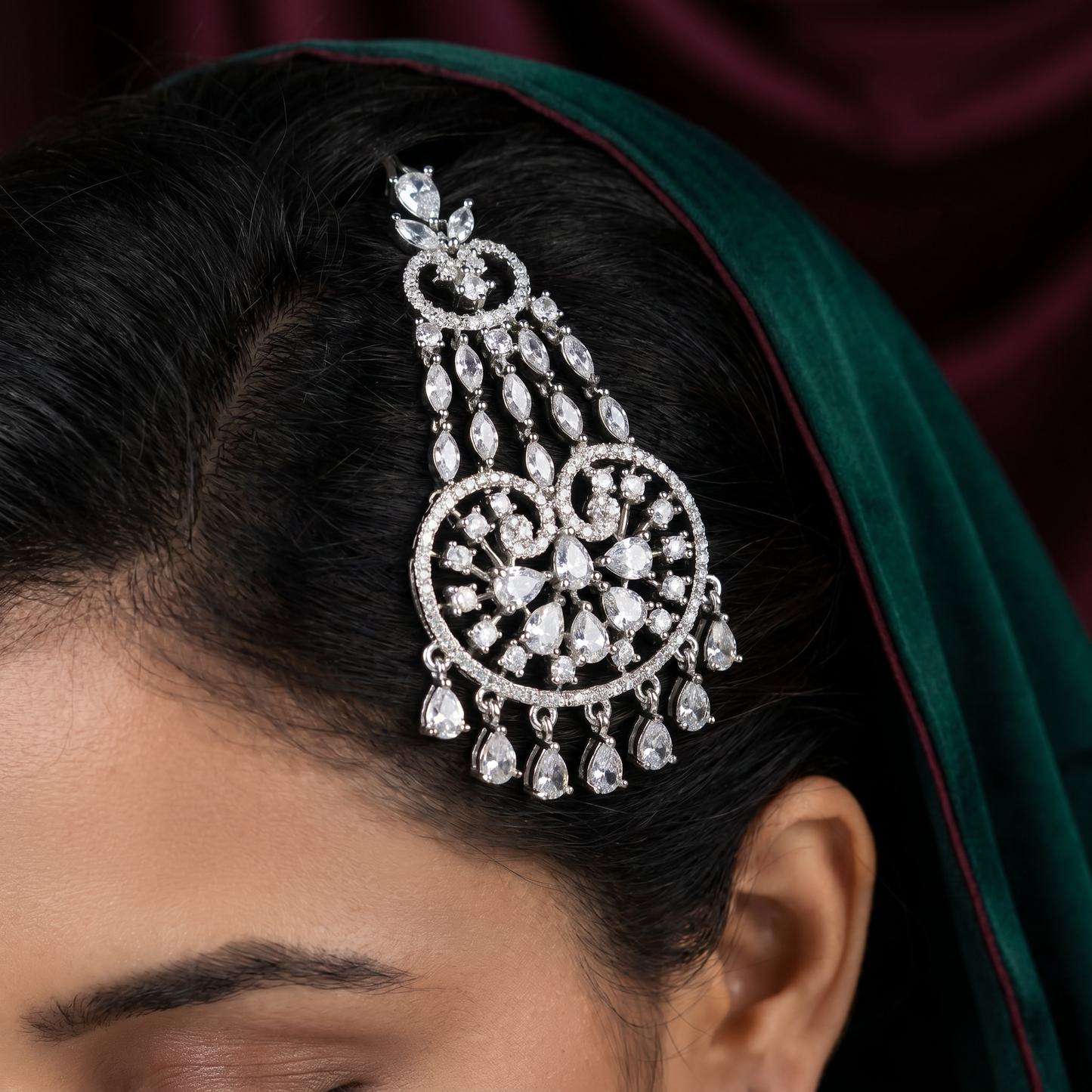 Heritage Jhumar with Circular Framework and Hanging Accents