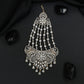 Luxury Jhumar with Floral Centrepiece and Descending Strands