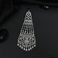Jhumar with Filigree Panels and Dangling Drop Accents