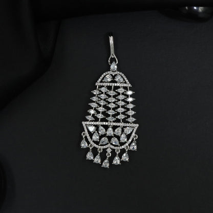 Traditional Jhumar with Marquise Motifs and Hanging Elements