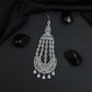 Designer Jhumar with Oval Motif Strands and Decorative Drops