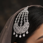 Designer Jhumar with Oval Motif Strands and Decorative Drops