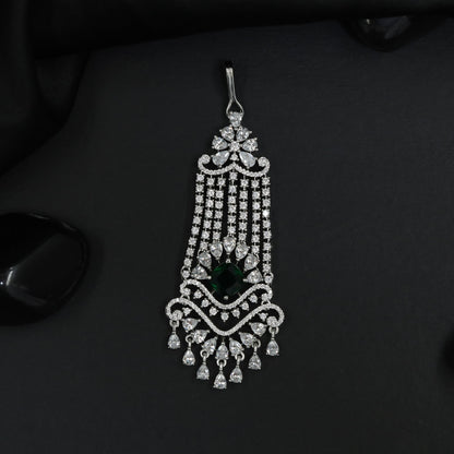 Statement Jhumar with Floral Accents and Decorative Fringe