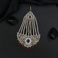 Statement Jhumar with Floral Burst Motif and Cascading Strands
