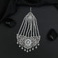 Statement Jhumar with Floral Burst Motif and Cascading Strands