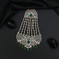 Jhumar with Scrollwork Design and Cascading Tassel Strands