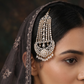 Statement Rhodium Jhumar with Cascading Chain Arrangement and Fringe