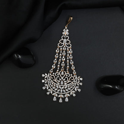 Gj Jhumar Featuring Cascading Tassels and Floral Scrollwork