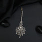 Tikka with Floral Petal Design and Drop Accents