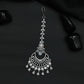 Tikka Featuring Layered Crescent Motifs and Fringe Detail