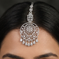 Openwork Tikka Featuring Circular Pendant and Fringe Detail