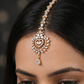 Tikka with Heart Centre Design and Leaf Border Detailing