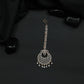 Openwork Tikka Featuring Crescent Pendant and Hanging Drops