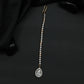 Minimalist Tikka with Pear Shaped Pendant Design
