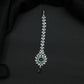 Floral Arrangement Tikka with Suspended Drop Detail