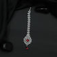 Floral Arrangement Tikka with Suspended Drop Detail