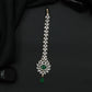 Floral Arrangement Tikka with Suspended Drop Detail