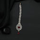 Floral Arrangement Tikka with Suspended Drop Detail